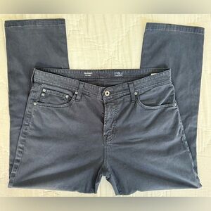 AG Adriano Goldschmied Everett Slim Straight Pants 36x34 Dark Navy